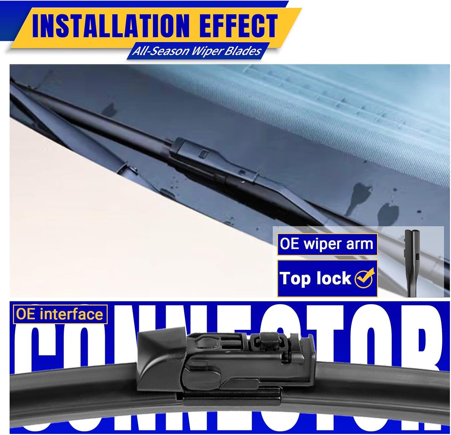 3 wipers Replacement for 2018-2022 BMW X3/2019-2022 BMW X4, Windshield Wiper Blades Original Equipment Replacement - 26"/20"/12" (Set of 3)