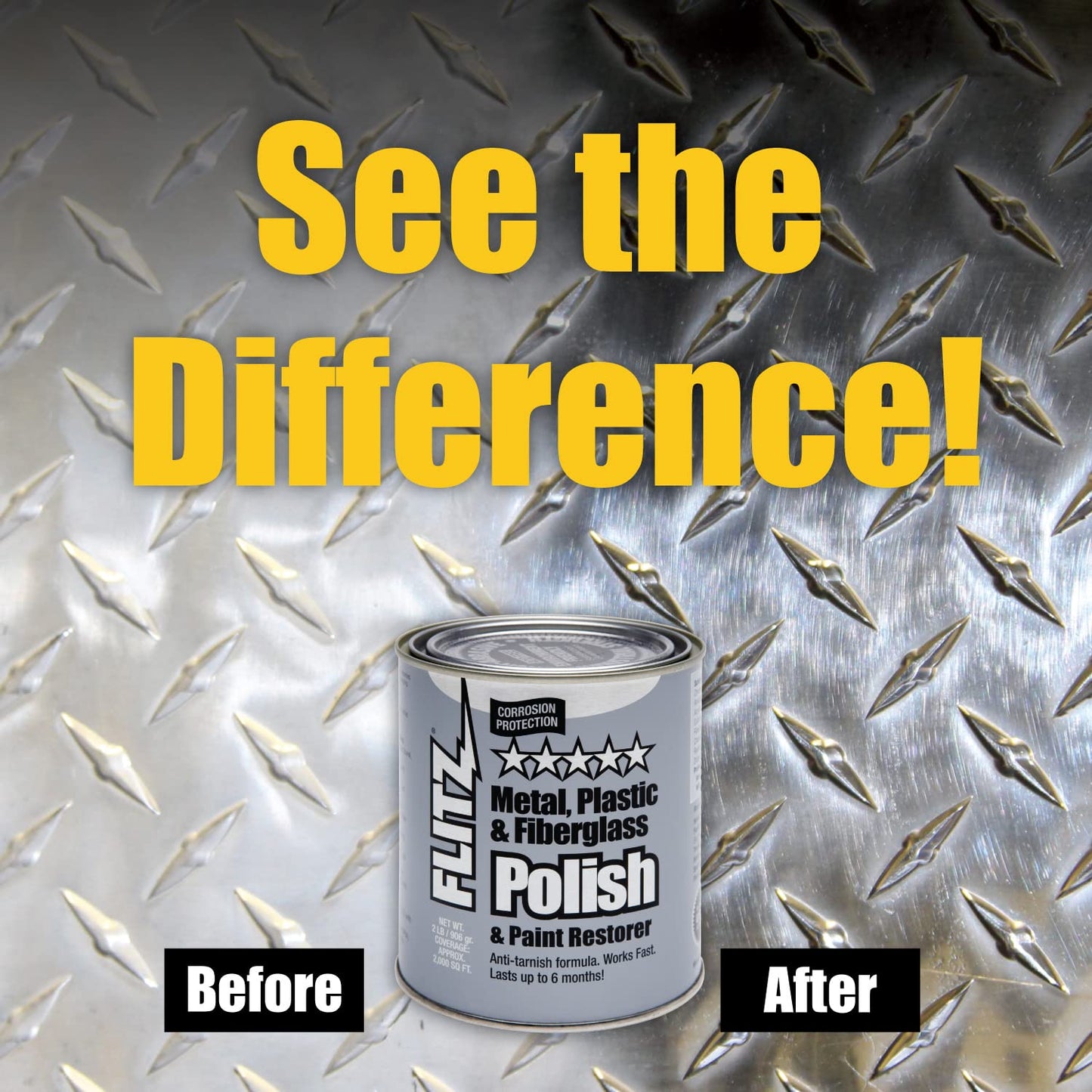 Flitz Car Buffing Kit (Ultra) - USA-Made Car Care Kits for Vehicles - Includes 2lbs Polish, 16oz Ceramic Sealant, 3", 5" and 7" BuffBalls & 4 Microfiber Cleaning Cloths - Exterior Auto Restoration Set