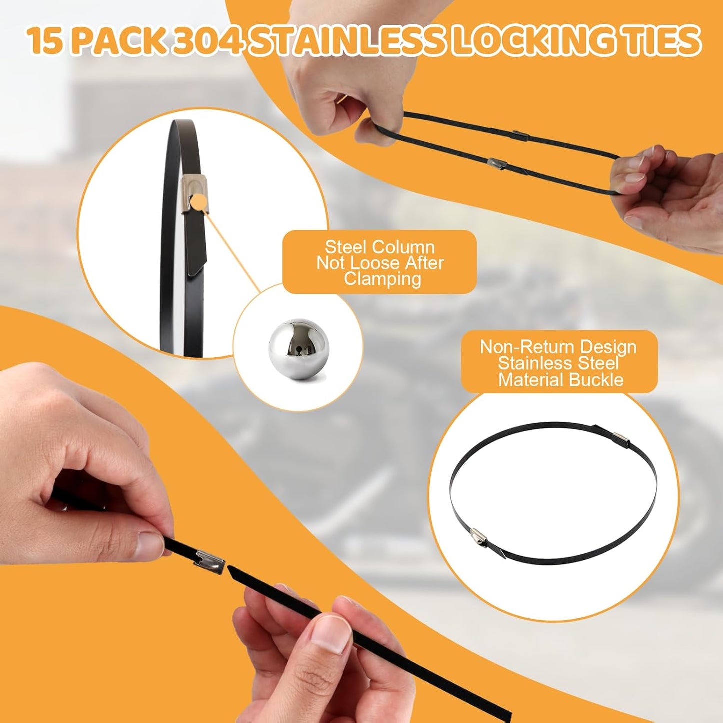 Exhaust Heat Wrap, Tooomplus 2'' x 16' Fiberglass Heat Shield Tape, Heat Wrap for Exhaust Pipes with 10pcs Stainless Steel Ties for Motorcycle Car Truck