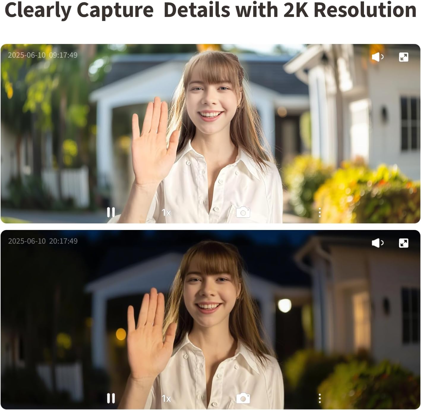 Aqara Smart Doorbell Camera G410 with Chime, 2K, HomeKit Secure Video, 2-Way Audio, Built-in Matter Hub, Wireless/Wired, Supports Apple Home, Alexa, Google, Home Assistant, 2.4G/5GHz Wi-Fi, Black