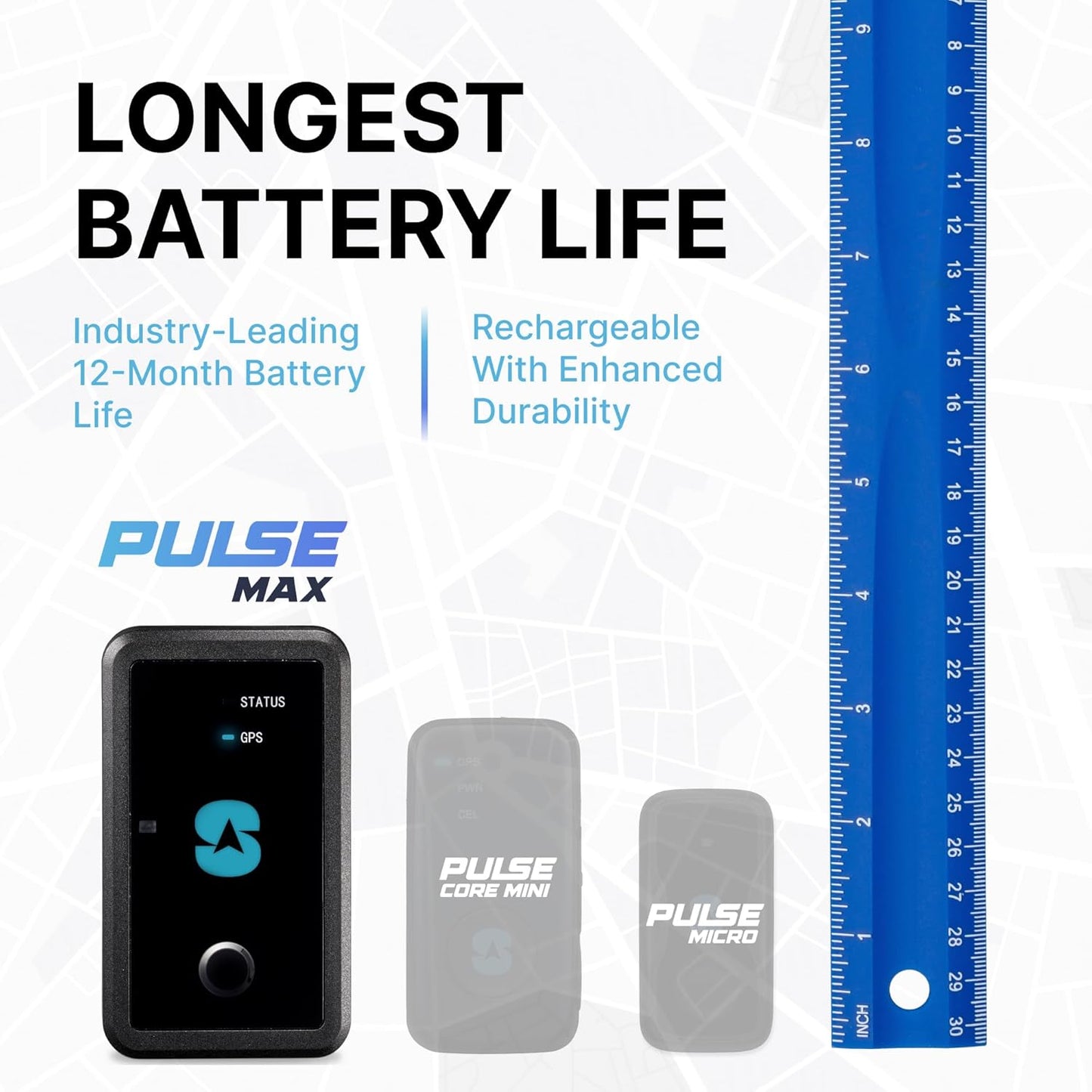 Spy Tec GPS MAX 12 Month Weatherproof Long Term Tracker w/Magnetic Mount for Cars, Vehicles, Loved Ones, Equipment, Trailers, RV - Unlimited Worldwide Real-Time GPS Tracking - Low Cost Plan