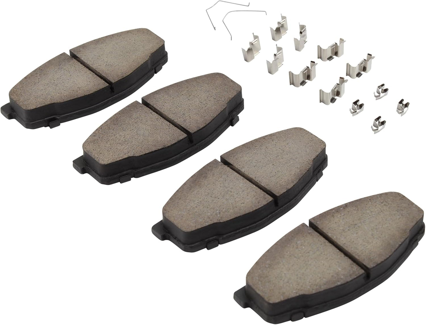 Premium Semi-Metallic Front Brake Pads (1001-0207M) Compatible with Toyota Cressida 1981-1988, Toyota Pickup 1984-1995