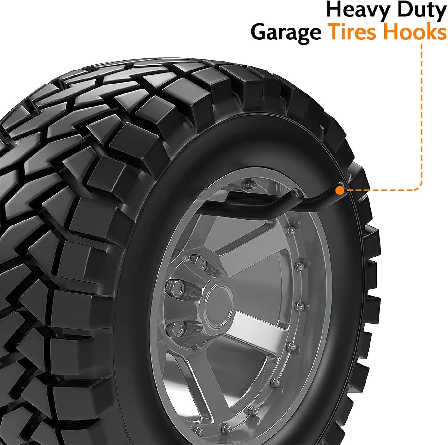 2PCS Racks for chairs,12.4 inch Garage Hooks,Heavy Duty Hooks,Wall Mount Garage Hooks,Hanger for Garage Wall,Heavy Duty Storage Hangers,Organizer to Chairs,Power Tools,Garden Tools,max 120lb.