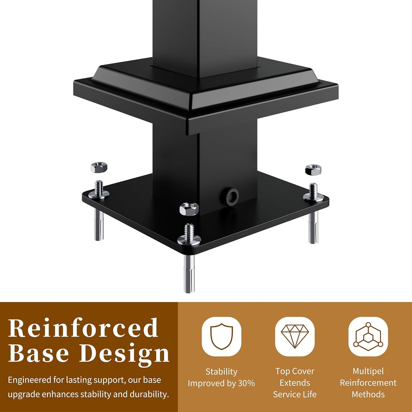 Walsunny Metal Carport 20x20 FT Heavy Duty Carport Canopy with Enhanced Base, Outdoor Car Shelter with Galvanized Steel Roof and Frame Garage for Truck, SUV, Boat, Black