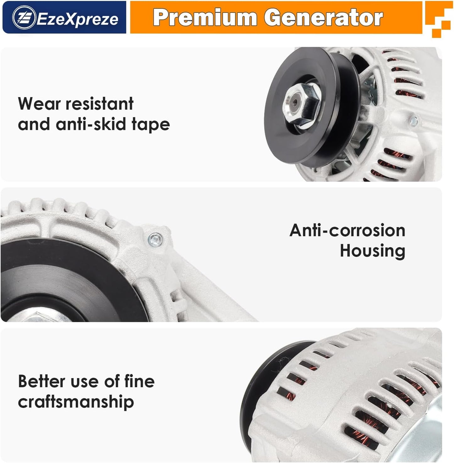 Ezexpreze For Mini One Wire Alternator Replacement for GM 1 Wire SBC BBC For Chevy Race 87-92,12180-SEN, 1-2119-11ND