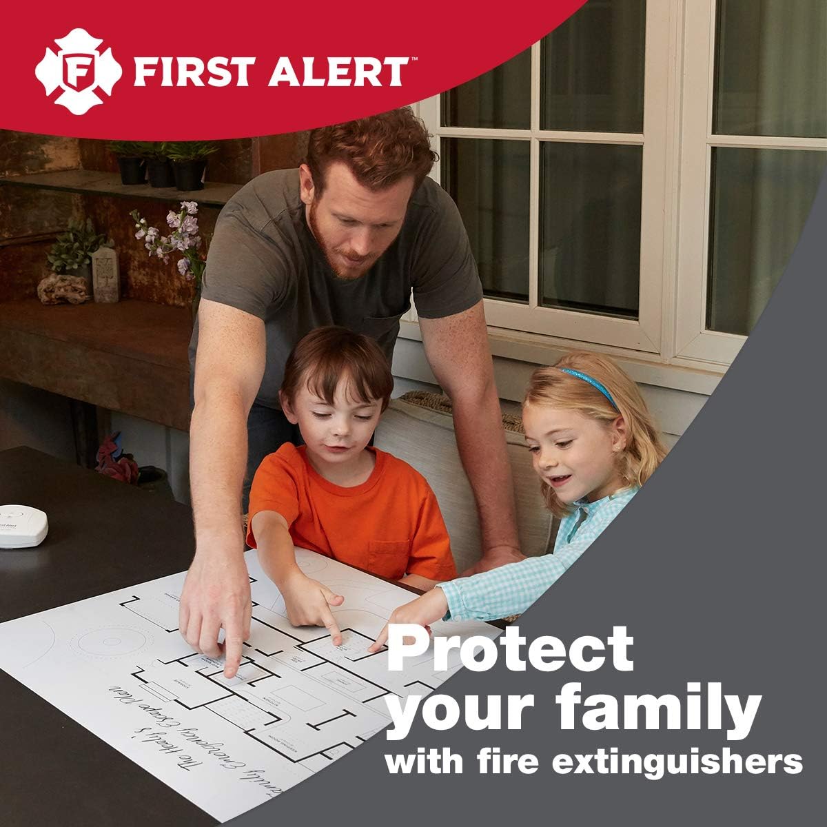 First Alert Fire Extinguisher for Car & Marine Use, UL RATED 10-B:C, AUTOMAR10 FE10GR, White, 1-Pack