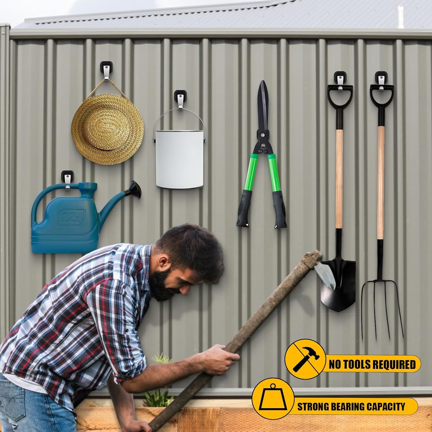 Upgraded Heavy Duty Magnetic Hook, Powerful Magnet Versalite Indoor and Outdoor Tool Towel Brooms Coat Hanger for Cruise Garage RV Workshop Tool Box, Magnet Organize Stainless 304 Hooks,4 Pack