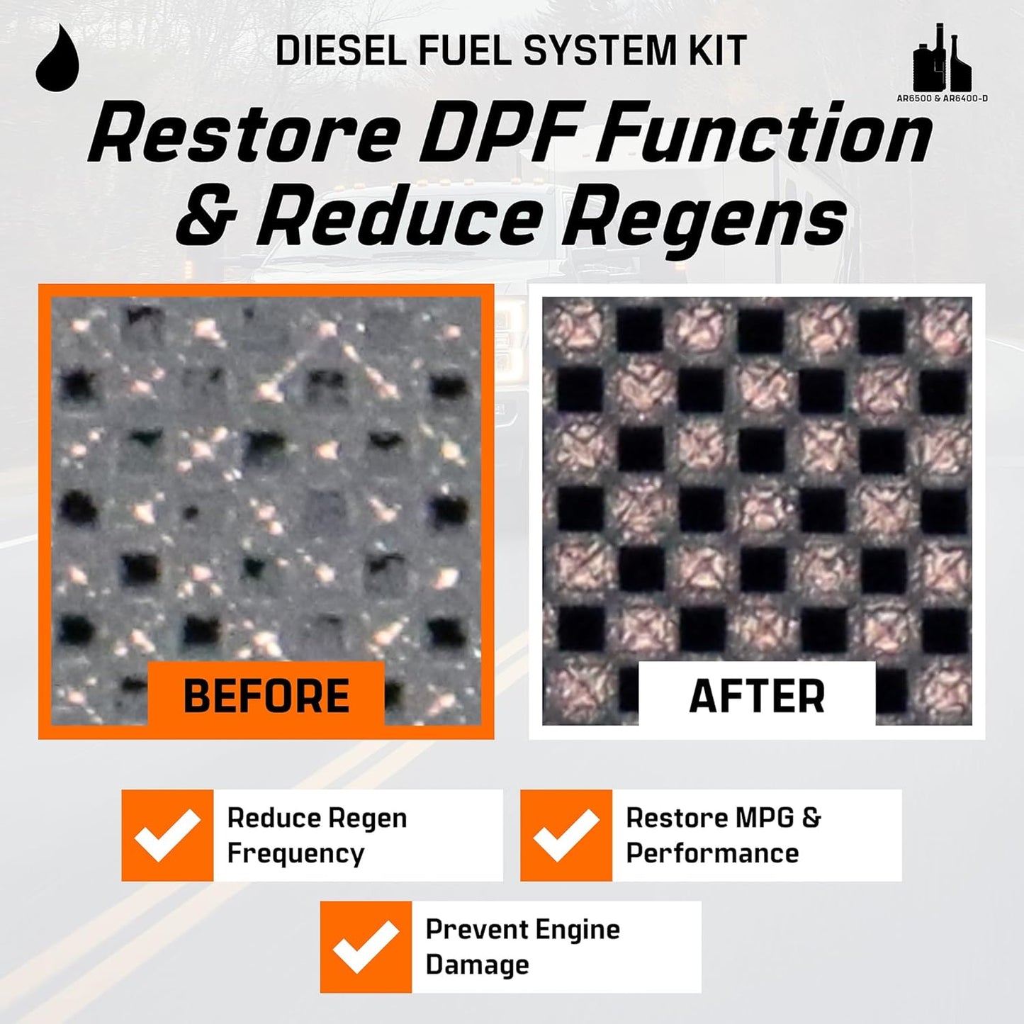 Archoil Diesel Fuel System Kit - AR6500 Diesel Treatment (40 oz) + AR6400-D Diesel Fuel System Cleaner