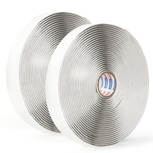 ADHES Premium Butyl Sealant Tape 1" x 30 'x 1/8", 2 Rolls Gray Butyl Rubber Sealant Tape for RVs, Vehicles, Marine and Home Repair – Ideal for Headlights, Windows, Doors, and Windshields