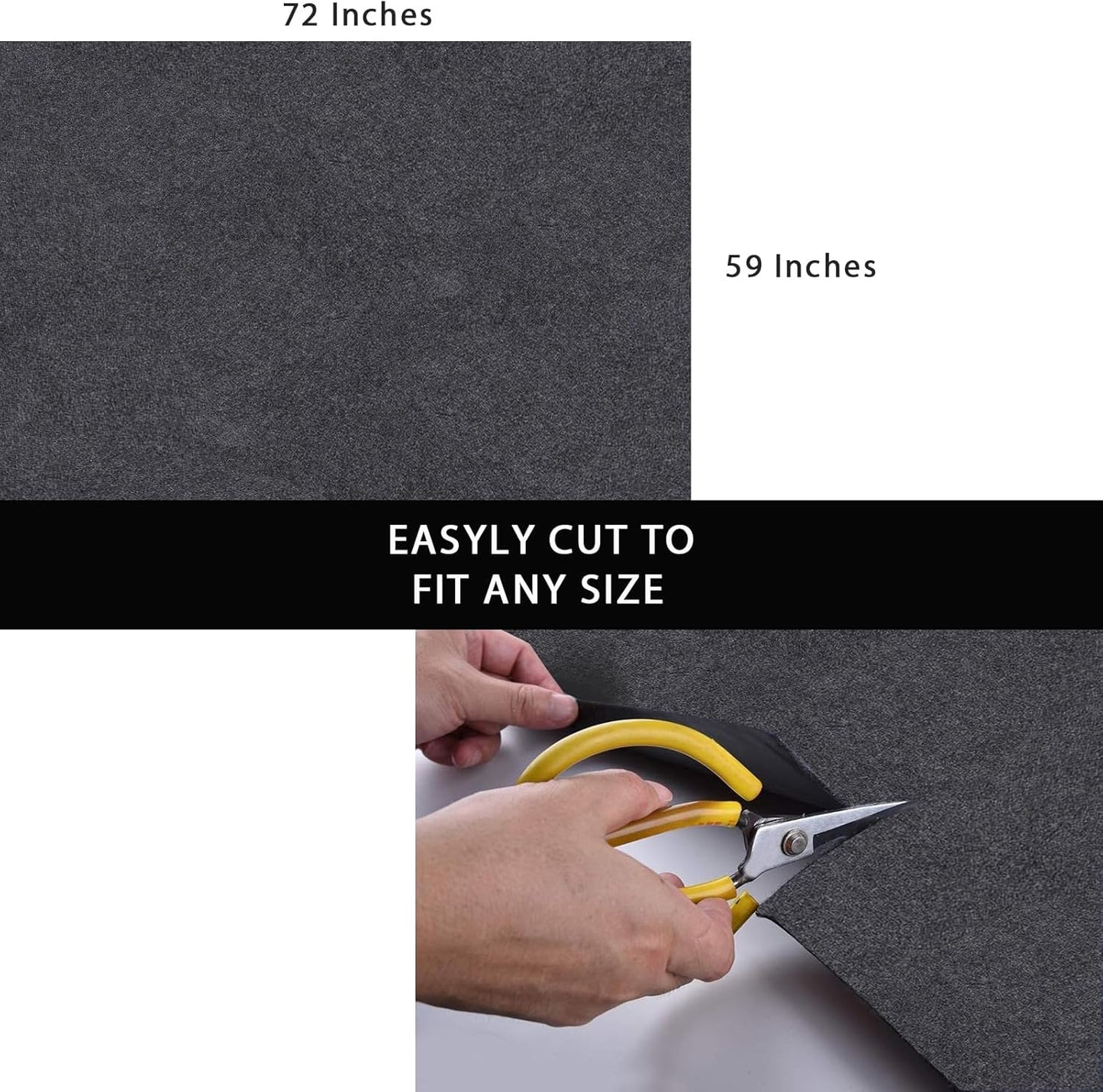 Large Motorcycle Mat Under Car Washable Garage Mats Oil Absorbent Pad Rubber Backing Layer Garage Mats Under Car Protects Floor from Spills, Drips, Splashes and Stains Oil Drip Pan (59x72 In)