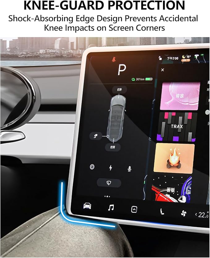 for Tesla Protector Trim Frame Model Y Juniper Model 3 Highlan 2026 Screen Edge Frame Rearview Mirror Cover Model Y Accessories Interior Silicone Decorations Center Console Decor White