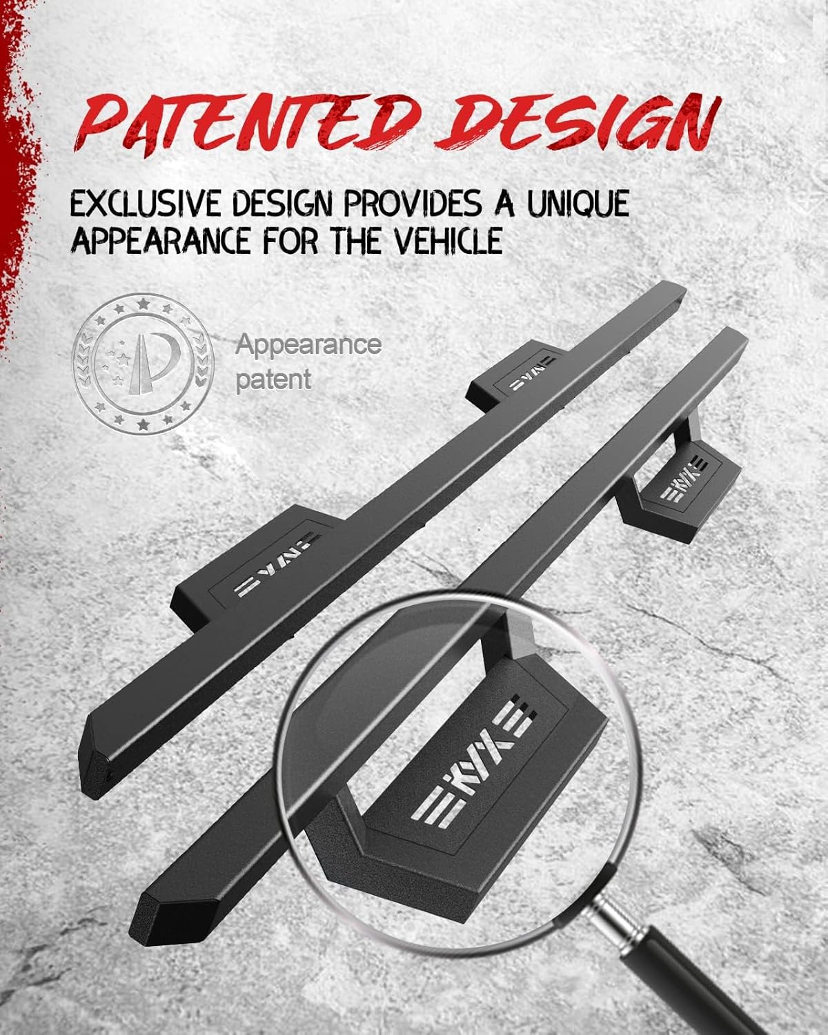 KYX Running Boards & Steps Nerf Bars Fit for 2015-2025 Chevy Colorado/Canyon Crew Cab, 5 inch Car Door Side Steps Nerf Bars Truck Boards Step Rails