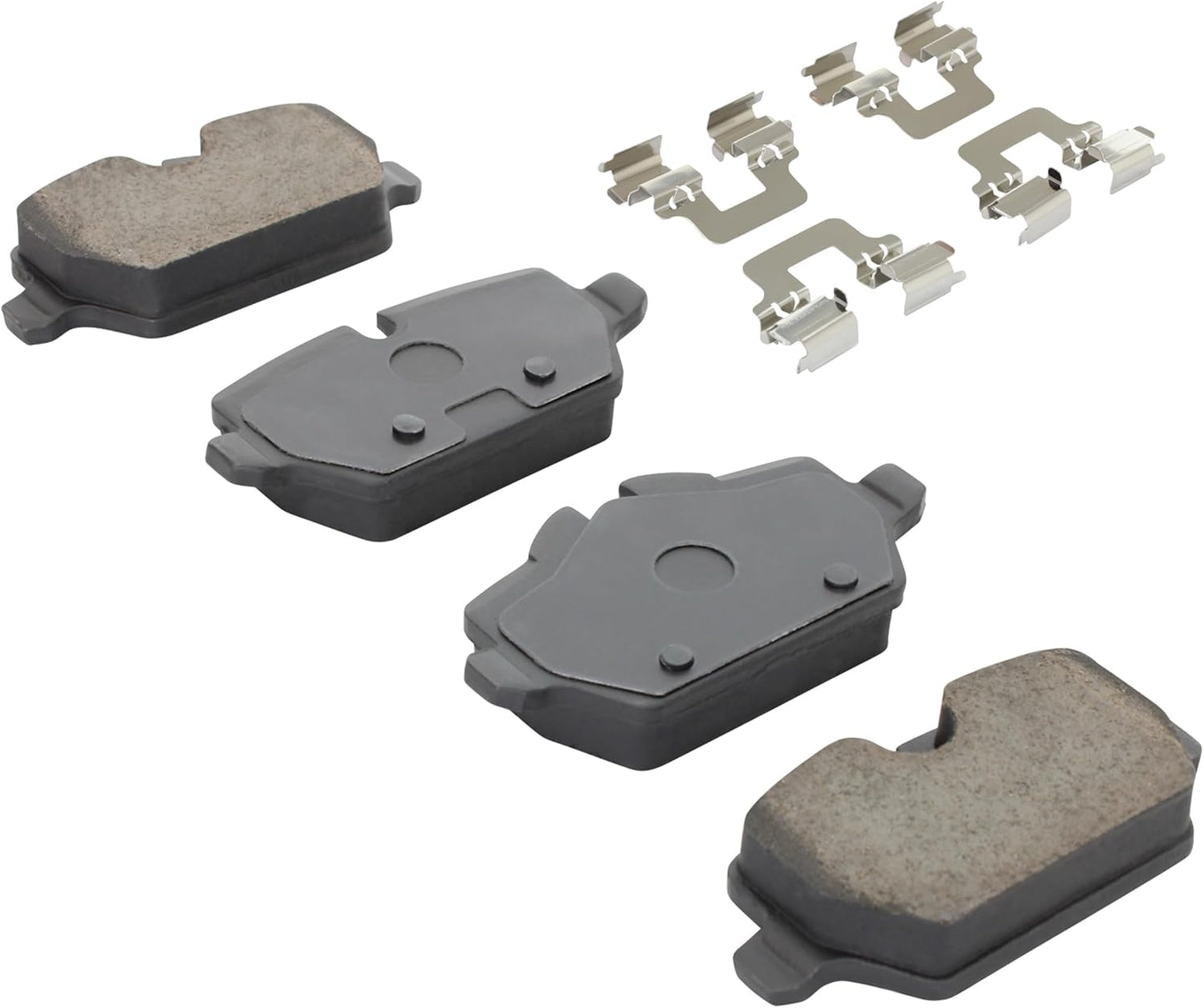 Premium Semi-Metallic Rear Brake Pads (1001-1554M) Compatible with BMW 118i 2012-2014, Mini Cooper Countryman 2011-2016, Mini Cooper Paceman 2013-2016