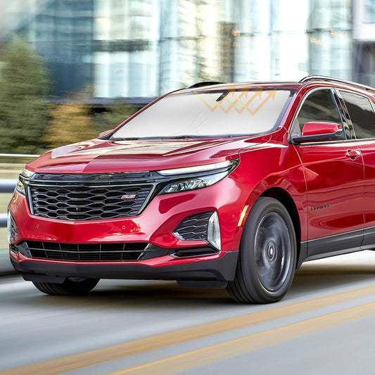 Sunshade Cover for Chevy Chevrolet Equinox Windshield Sun Shade for 2010 2018-2024 2025 (Equinox EV Not Fit) Window Shields Sun Visor Protector Blocks UV Rays Protect Car from Heat Damage