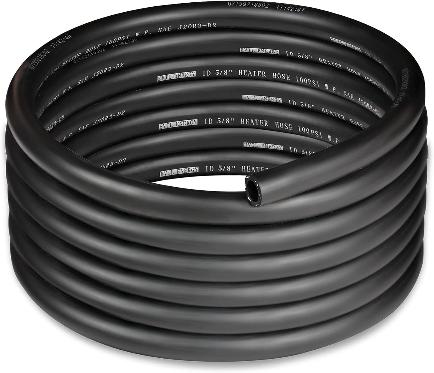 EVIL ENERGY 5/8" Heater Hose Coolant Radiator Straight 100PSI SAE 20R3 15FT Black