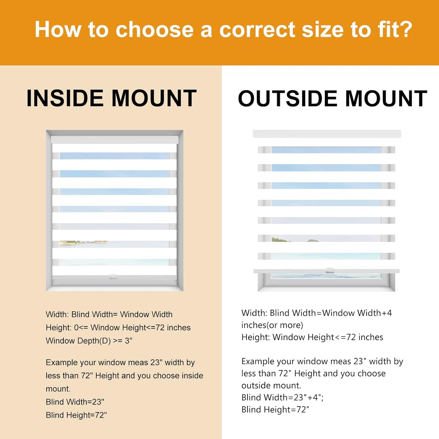 Persilux Cordless Zebra Blinds for Windows Free-Stop Roller Windows Shades (31" W X 72" H, White) Dual Layer Light Control for Day and Night, Light Filtering Sheer Shades for Home, Bedroom