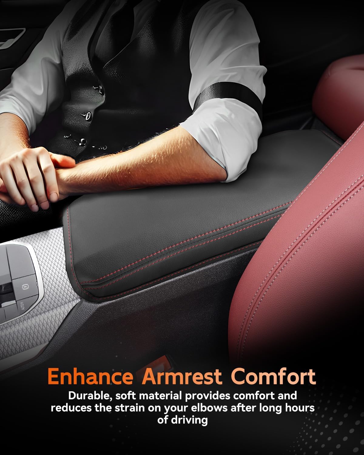 CDEFG for BMW 3-Series G20 2020-2025 Center Console Cover Armrest Box Cover for 3Series G20 (330i, M340i, xDrive 330i, M340i) 2020 2021 2022 2023 2024 2025 Accessories Console Arm Rest Protector