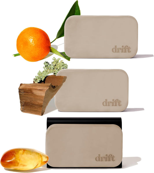 Drift Car Air Freshener - Stone Air Freshener - Car Odor Eliminator - Variety 3 Pack Starter Kit - CLIP INCLUDED - Variety 3 Pack