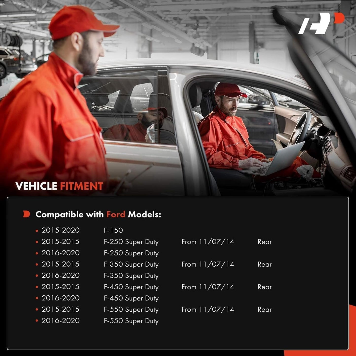 A-Premium 4-PC Reverse Backup Parking Assist Aid Sensor Compatible with Ford Models - F-150 F150, F-250/F-350/F-450/F-550 Super Duty, 2015 2016 2017 2018 2019 2020