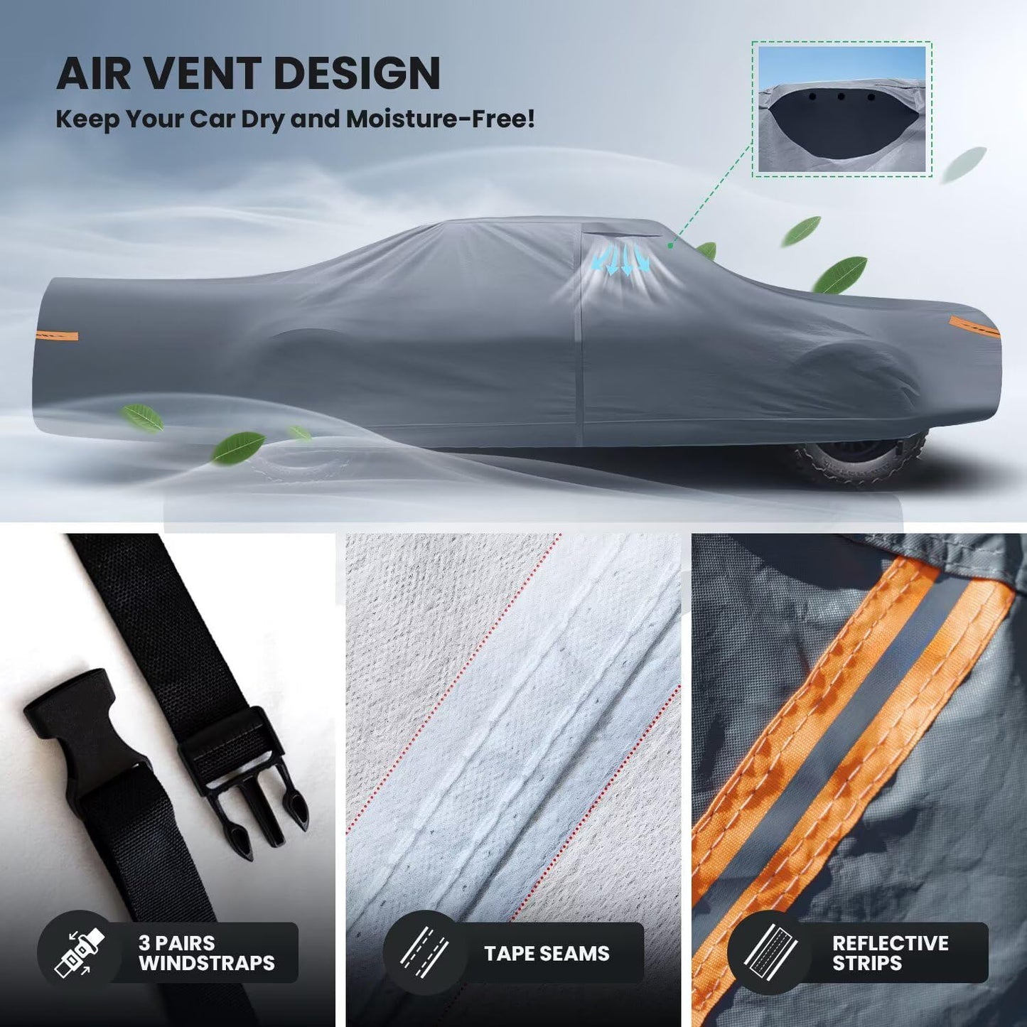 Waterproof Bentley Flying Spur(2013-2025) Car Cover with Breathable Vents, [2025 Upgrade] Premium Covers with Cotton Liner and Zipper Door, Sun Rain Snow Dust Uv Protection.(Gift with Towel)