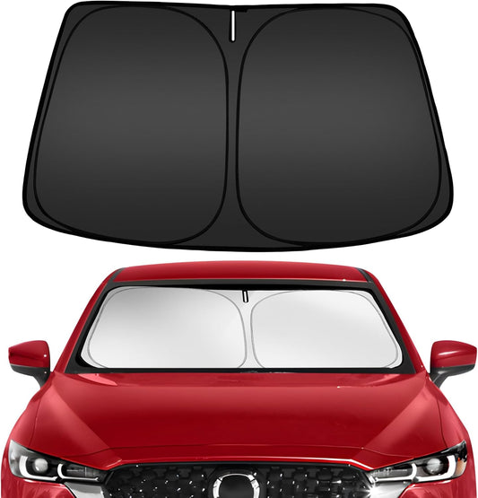ARISMOTOR Windshield Sun Shade for Mazda CX5 2017-2025, Custom Fit Foldable Front Window Sunshade Sun Visor Protector, Block UV Rays Keep Your Car Cooler