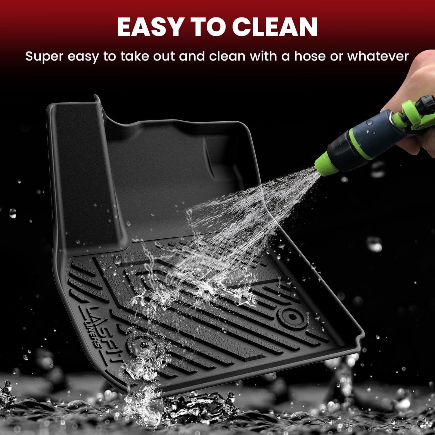 LASFIT Floor Mats & Cargo Mat for Buick Envision 2021-2026, TPE All Weather Protection Custom Fit 1st & 2nd Row Rubber Car Liners for Envision Automotive Accessories, Black, Easy to Clean