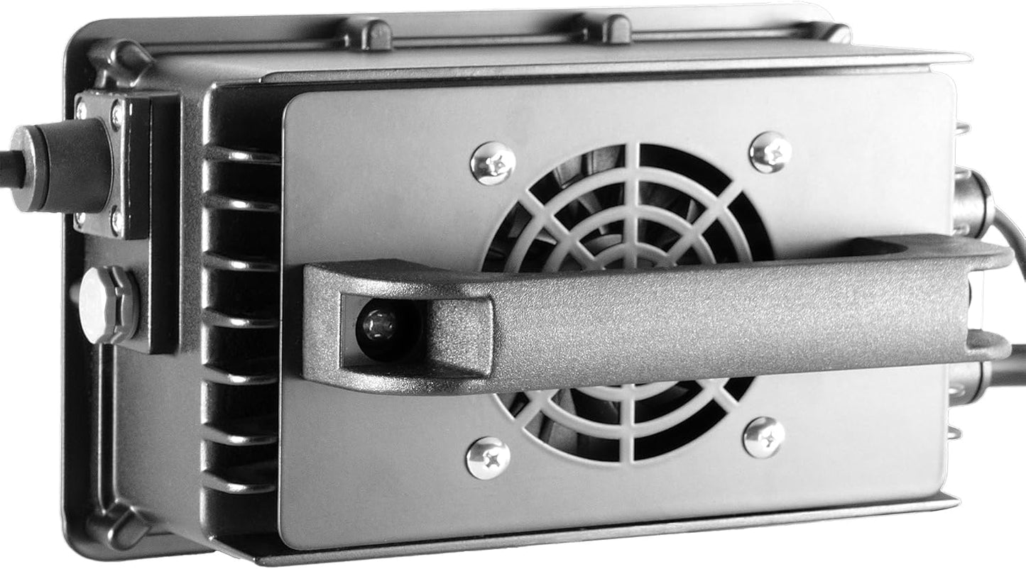 800W Lead Acid Battery Charger 48 Volt 15 AMP 3-Pin Triangular Plug EZGO RXV & TXT Golf Carts