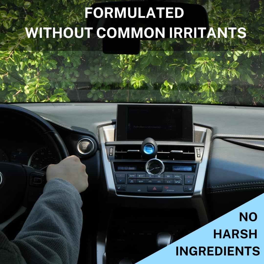 Air Jungles Car Air Freshener Vent Clip 3 Count, New Car Scent, 4 ml Each, Long-Lasting Car Odor Eliminator, Easy Clip-On, Up to 90 Days Freshness for Cars, Trucks, and SUVs