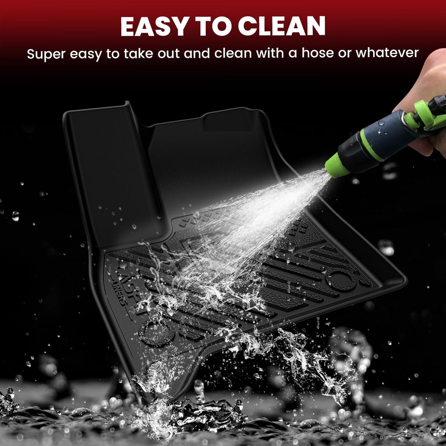 LASFIT Floor Mats & Cargo Liner with Backrest Mat for Chevy Traverse 2024-2026 (Only 7 Seats) & GMC Acadia 2024-2026 (Only 7 Seats) & Buick Enclave 2025-2026, All Weather TPE Custom Fit Floor Liners