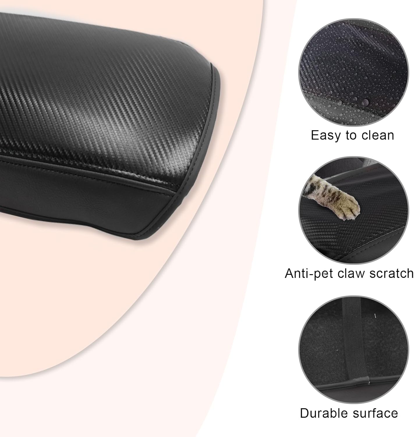 CDEFG for Mitsubishi Outlander Accessories 2025 2024 2023 2022 Center Console Car Armrest Cover (SE/Black Edition/SEL) Console Protector Pad Arm Rest Interior (Not for Outlander Sport)