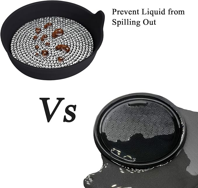 Amooca Car Cup Coaster Universal Non-Slip Cup Holders Bling Crystal Rhinestone Car Interior Accessories 2 Pack Black Whole Rhinestone