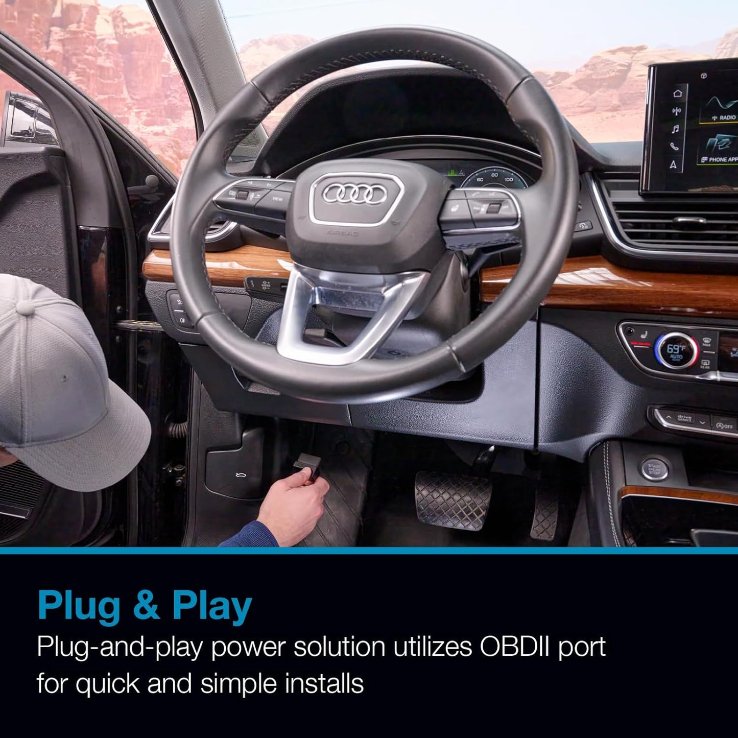 Escort Radar Detector Power Cord, OBDII to RJ11 Cable Radar Detectors: MAX 360, MAX 360c, IX, IXc, 9500 IX, MAX II, MAX 3, MAX 4, MAX 360c MKII, MAX 360 MKII, MAXcam 360c, and Redline 360c