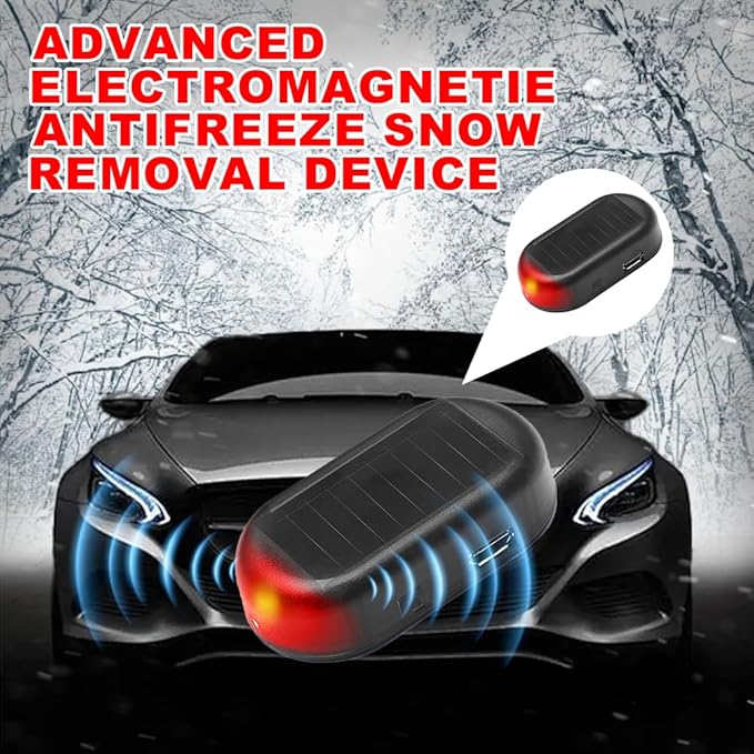 Anti-Freeze Electromagnetic Car Snow Removal Device, Upgraded Electromagnetic Car Defroster, Rechargeable Car Interference Antifreeze (1 pcs)