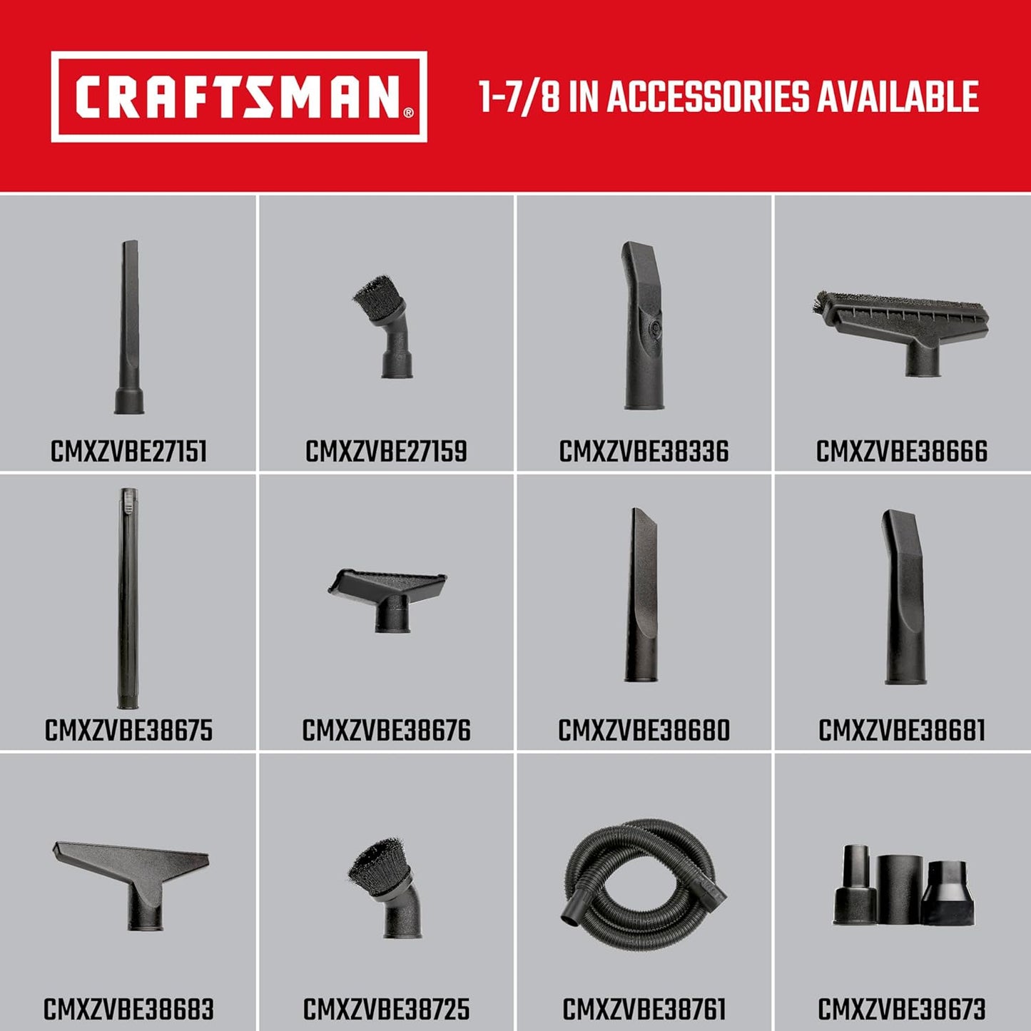 CRAFTSMAN CMXEVBE18590 9 Gallon 4.25 Peak HP Wet Dry Vac, Portable Shop Vacuum Wet and Dry with Filter, 3 Dust Bags, Hose and Attachments for Home, Garage and Automotive Cleaning