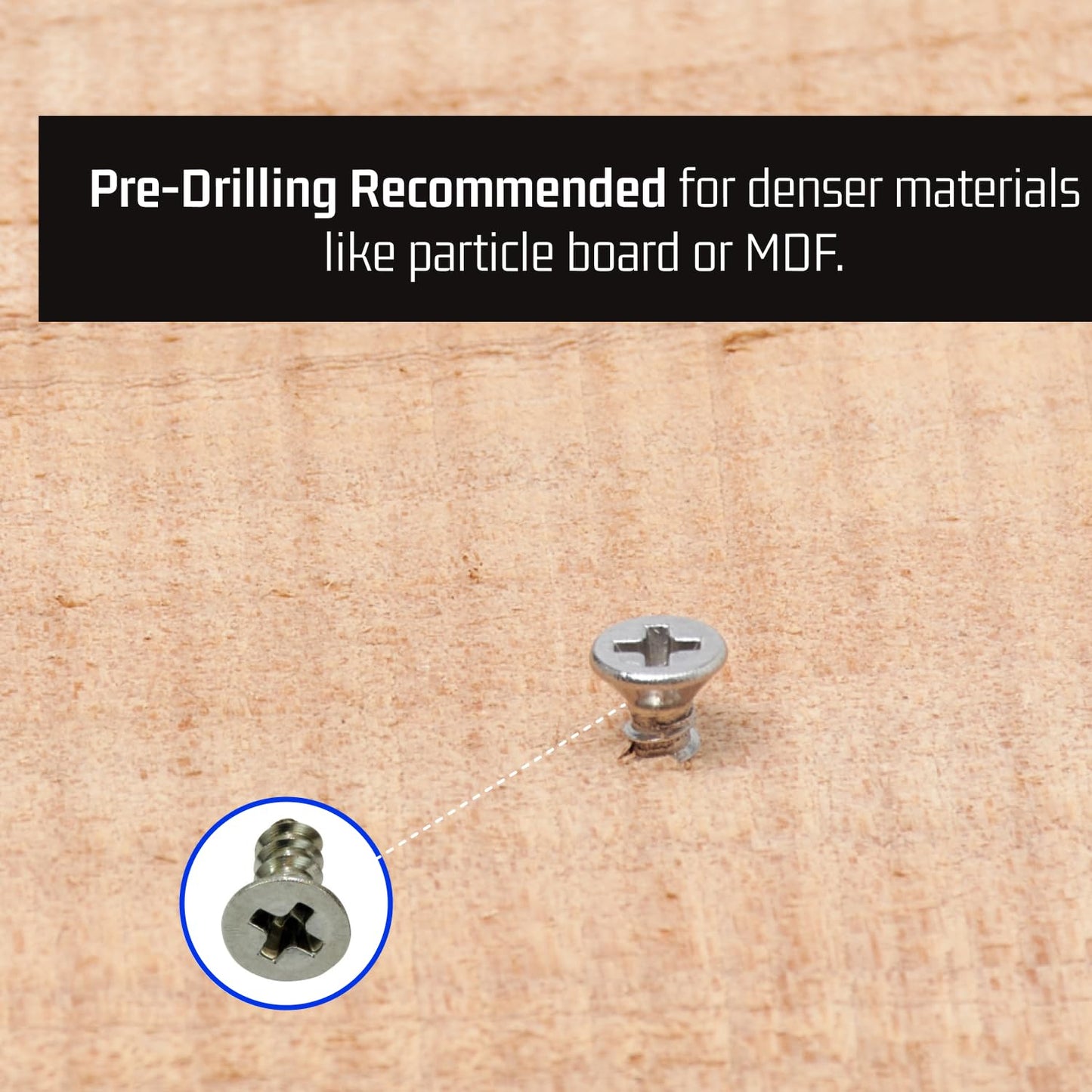 Bolt Dropper #4 x 1/4" Stainless Steel Flat Head Phillips Wood Screw (100 Pack), 18-8 (304) Stainless Steel Sheet Metal Screws - Type A Point, Plain Finish