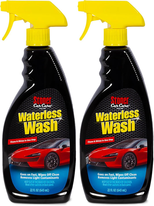 Stoner Car Care 92604-2PK Waterless Wash Car Detailing Spray – Safe, Scratch-Free Formula Quickly Cleans, Shines & Protects Cars, Trucks, Boats, Motorcycles, RVs & More – 22 Fl Oz, Pack of 2