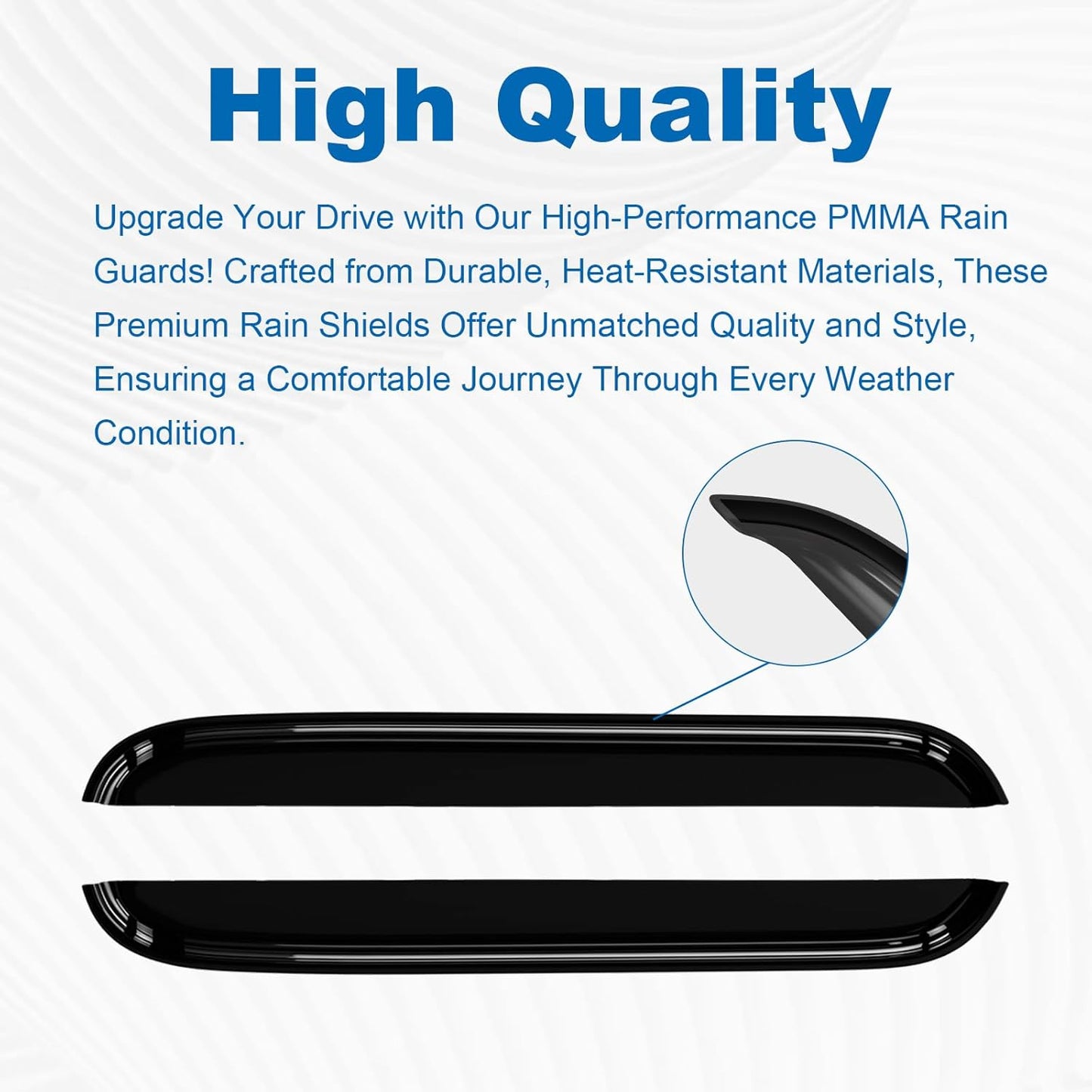 Window Rain Guards Compatible with 2018-2024 Toyota Camry