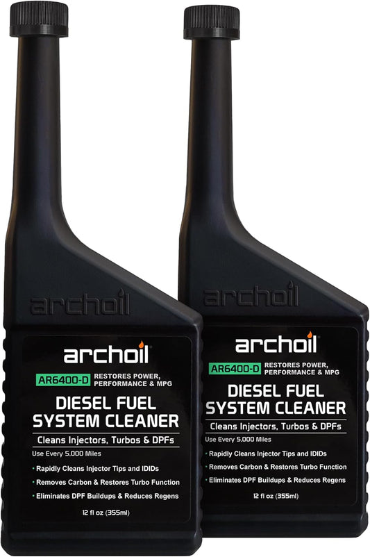 Archoil AR6400-D Diesel Fuel System Cleaner (Two Pack) - Cleans Injectors, Turbo & DPF