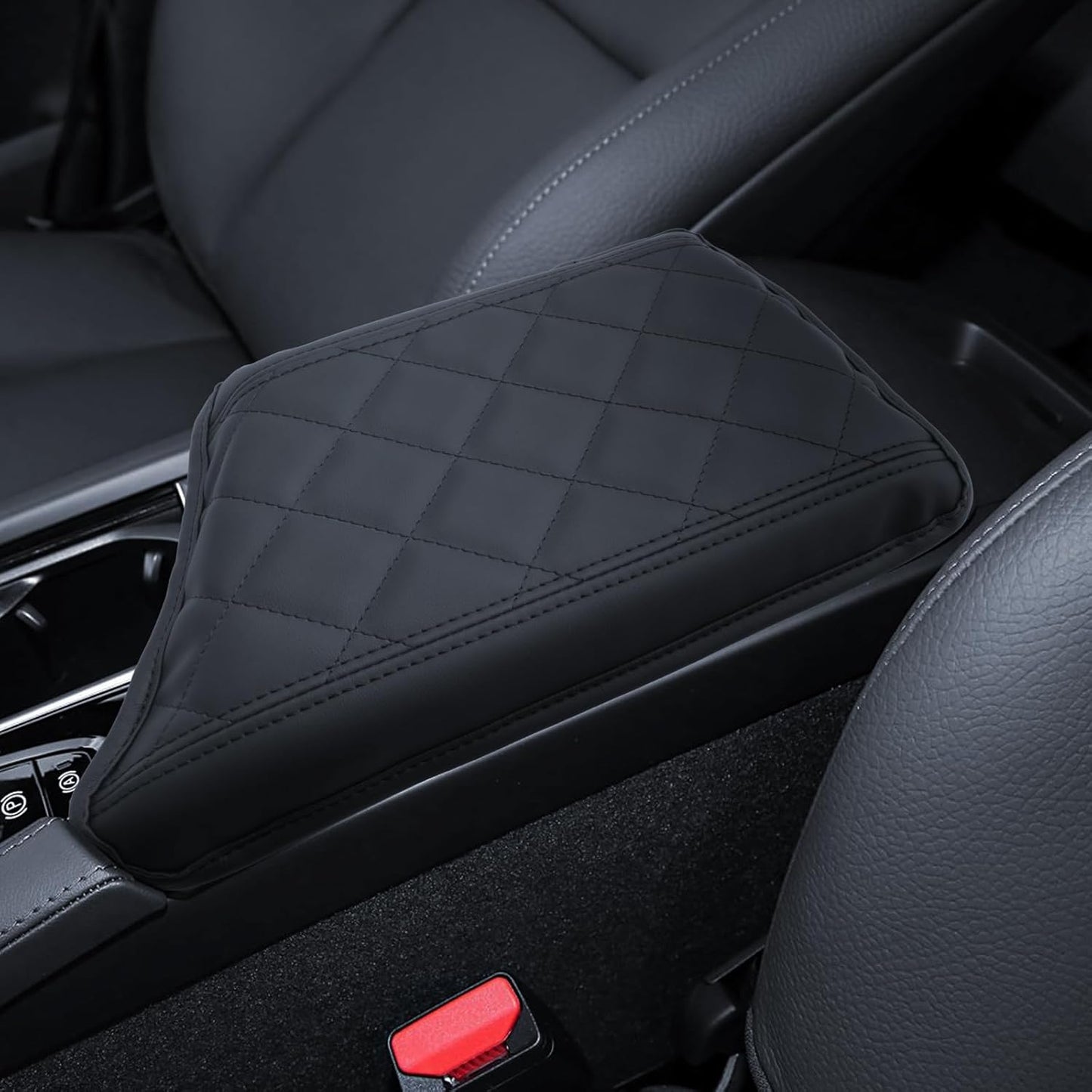 Armrest Cover for 2018-2023 2024 Volvo XC90 Accessories Center Console Middle Lid Pad Protector for Car Elbow Rest