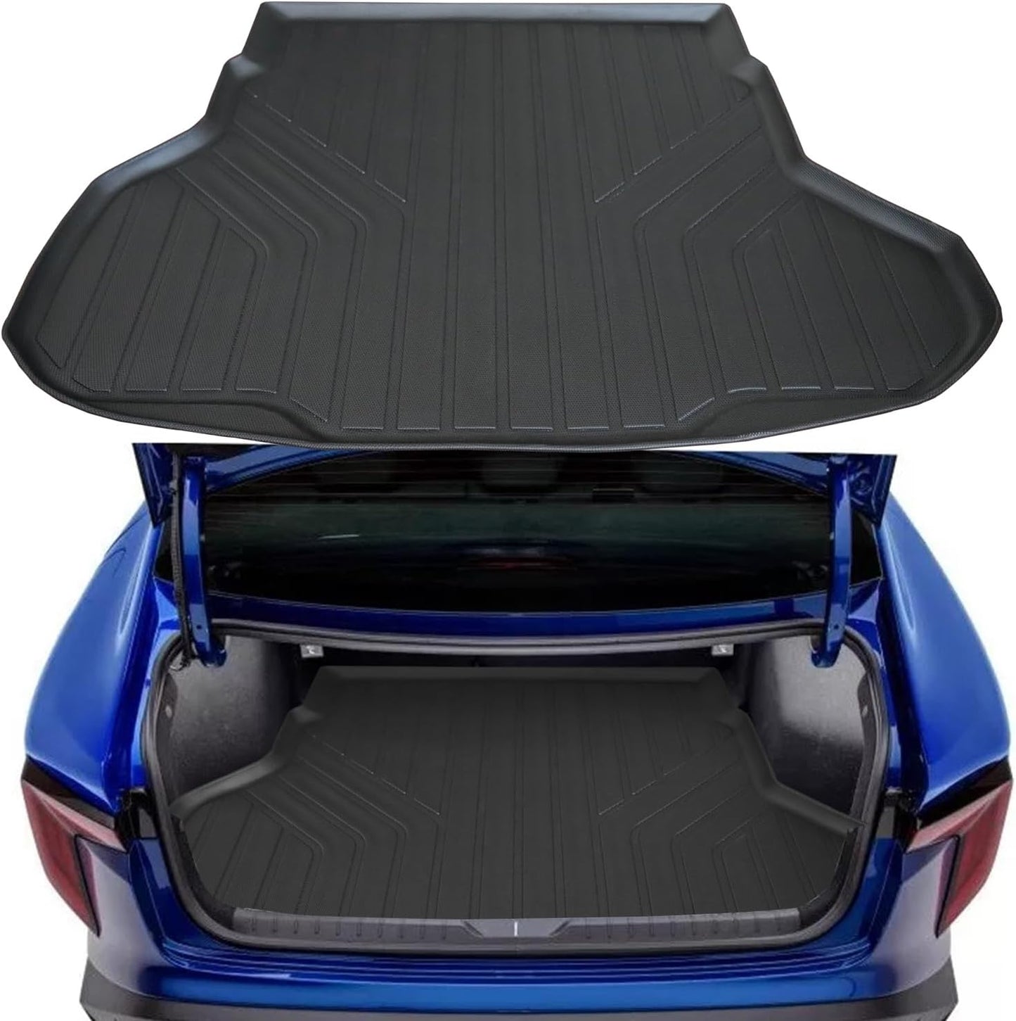 Trunk Mat for 2025 KIA K4 TPE All Weather Protection Car Cargo Liners Accessories-Black