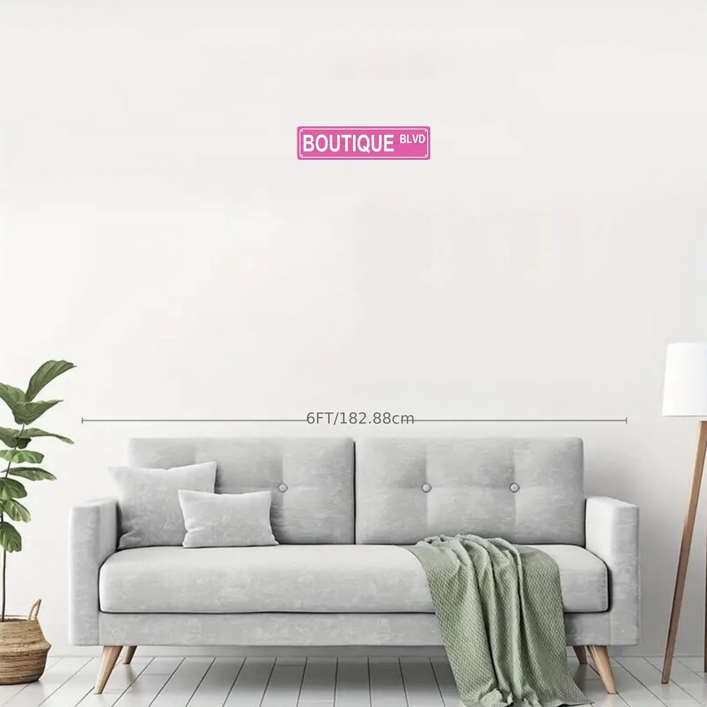 BOUTIQUE BLVD Space Metal Tin Street Sign Bar Cafe Garage Cave Home Room Wall Bathroom Farmhouse Garden Porch Patio Decor, 16 x 4 Inch