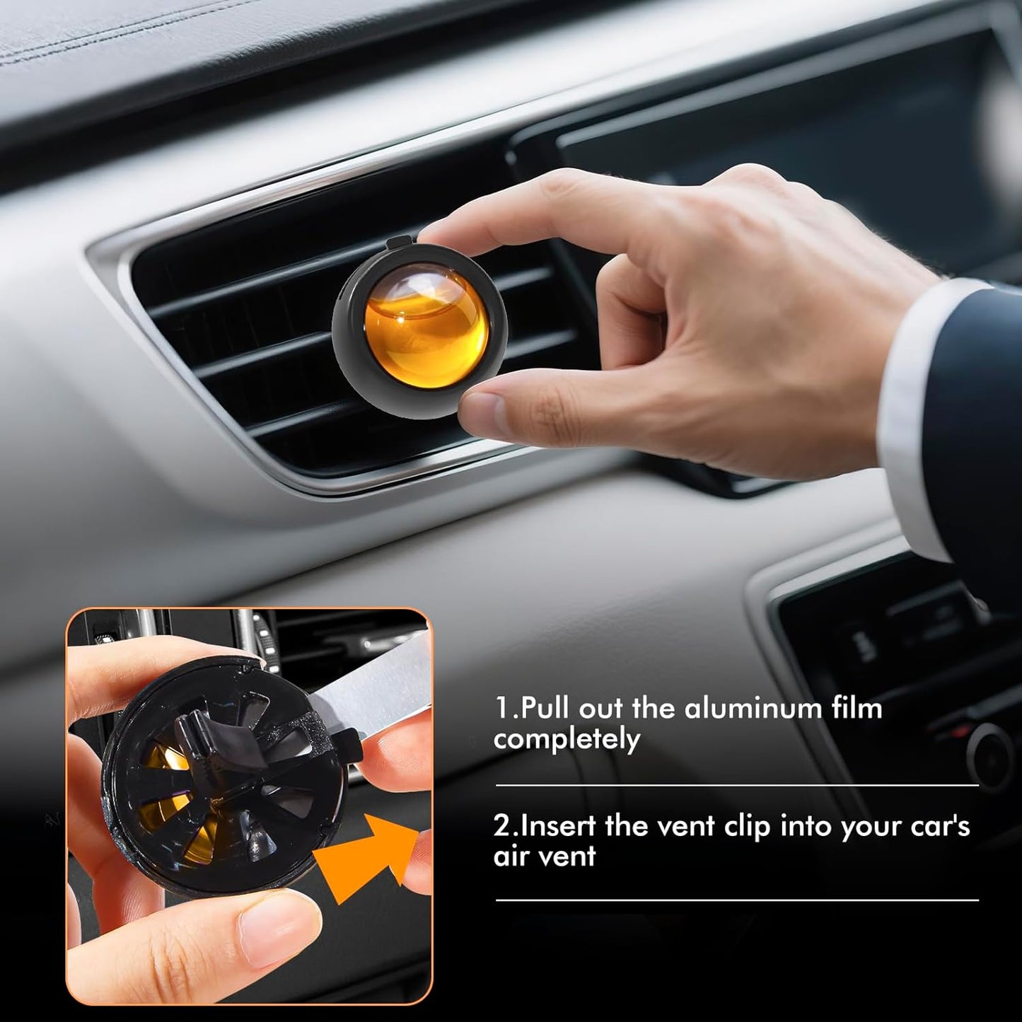 Car Air Freshener Vent Clips, Hawaiian Scent, 6 Pack, Long Lasting Scent Up to 180 Days, Car Fresheners for Women, Car Vent Clip for Men