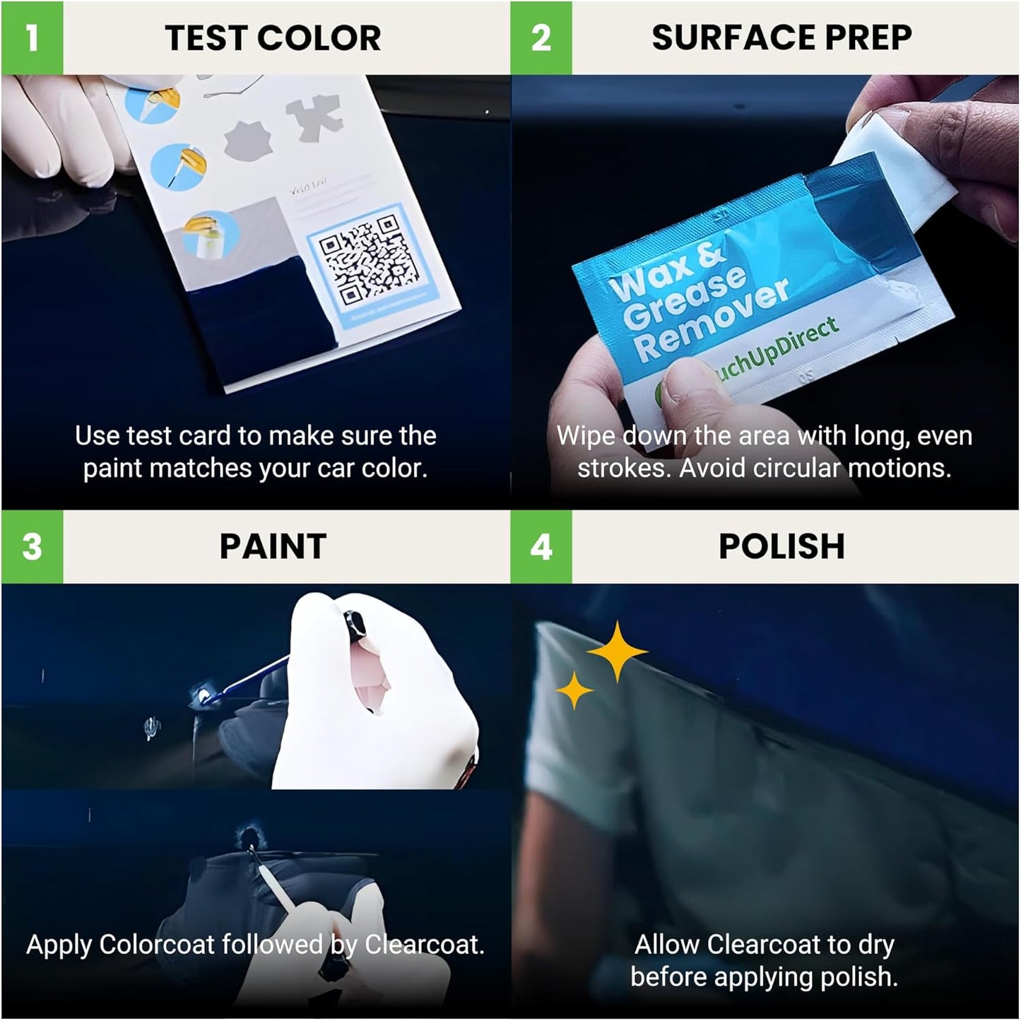 TouchUpDirect 218 Attitude/Midnight Black Metallic Compatible with Toyota Exact Match Scratch Repair Touch Up Paint - Brush Kit