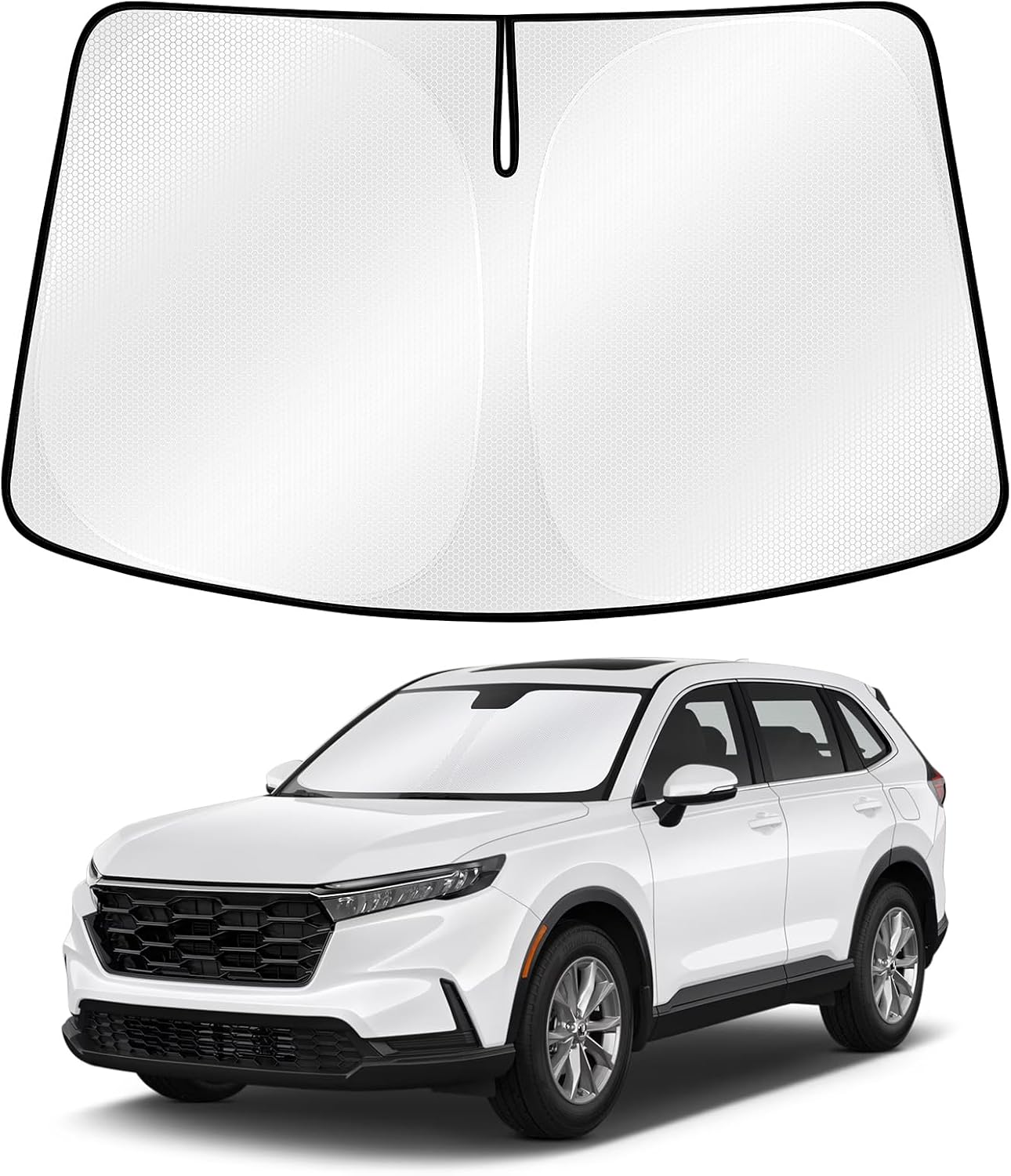 Cartist Windshield Sun Shade for Honda CR-V 2023 2024 2025 2026 Foldable Car Front Window Sunshade for CRV Accessories Sun Visor