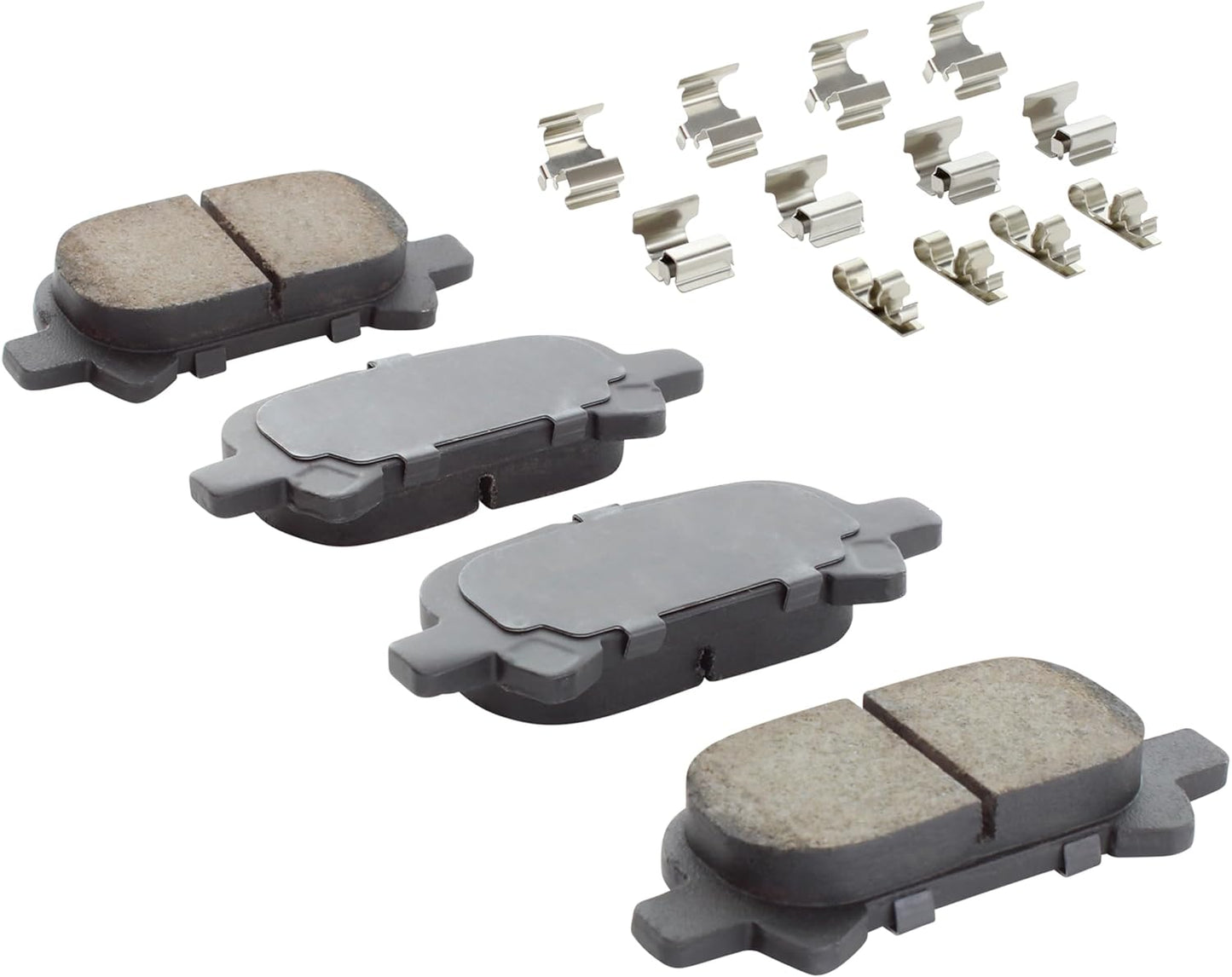 Premium Ceramic Rear Brake Pads (1001-0828AC) Compatible with Toyota Avalon 2000-2004, Toyota Camry 2000-2001, Toyota Solara 2000-2003