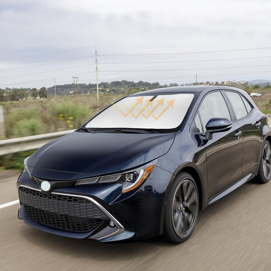 Sun Shade for Toyota Corolla Windshield Sunshades Cover Custom Fit 2014-2018 2019 Corolla L LS LE ECO XLE SE XSE Sedan Accessories Front Window Shields Sun Visor Protector Blocks UV Rays & Heat Damage