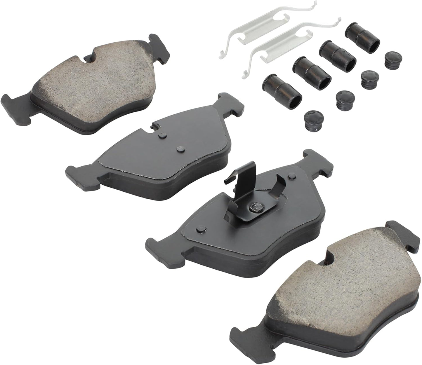 Premium Ceramic Front Brake Pads (1001-0946C) Compatible with BMW 125i 2013-2009, 330Ci 2006-2001, 330i 2005-2001, 330xi 2005-2001, X3 2010-2004, Z4 2008-2006, MG ZT 2004