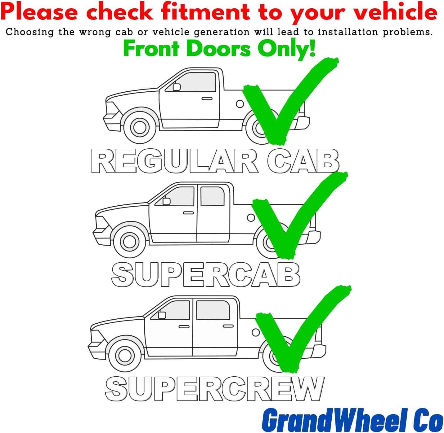 Window Deflectors Smoke Tinted in-Channel Side Window Vent Visor Deflectors Rain Guards Compatible with F-150 2015-2020 Regular Cab, SuperCrew, SuperCab - 2pcs. GW0878