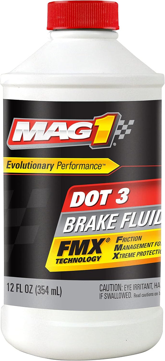 00122 DOT3 Brake Fluid - 12 Ounces (Pack of 12)