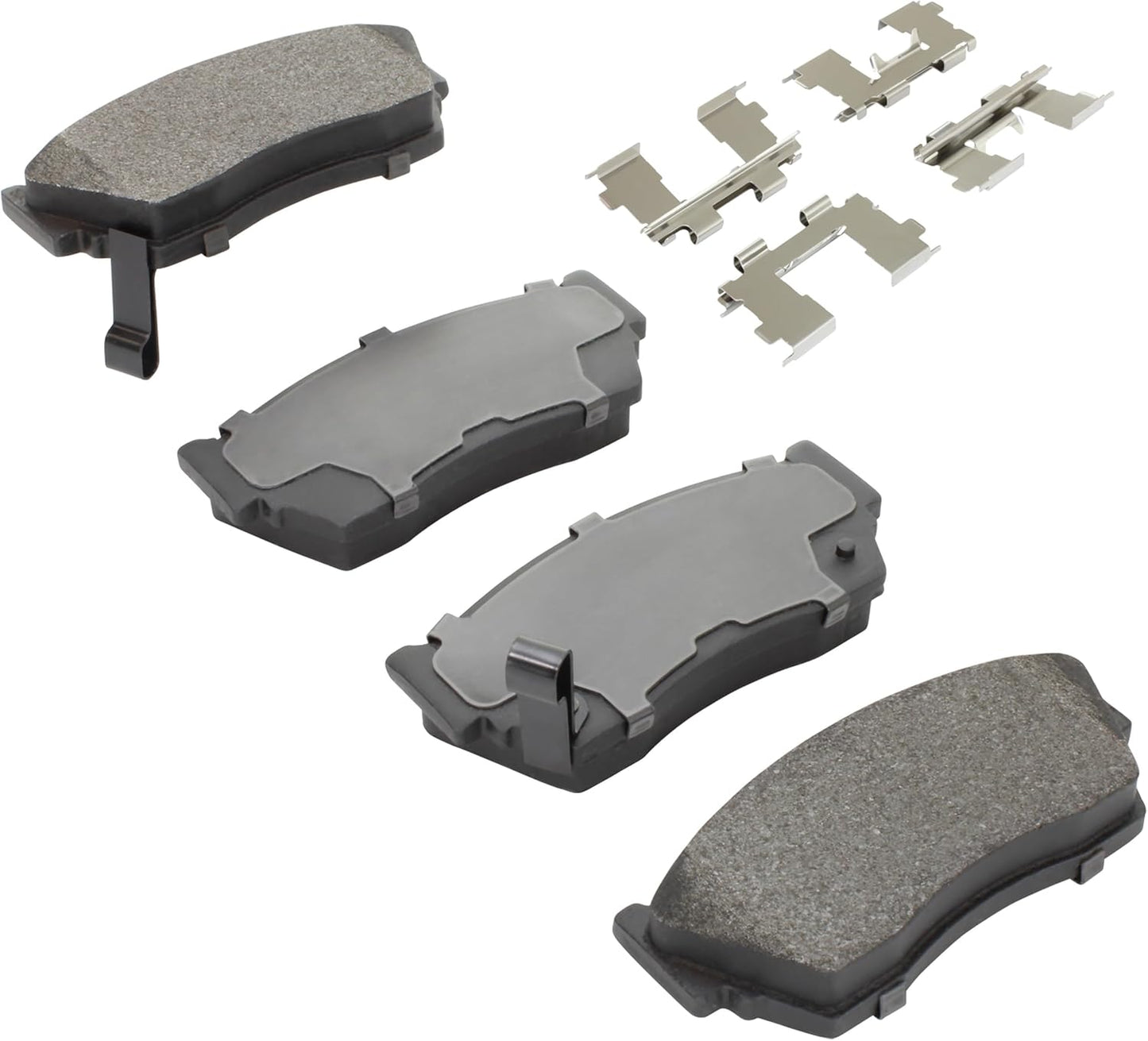Premium Semi-Metallic Front Brake Pads (1001-0510M) Replacement for Nissan NX 1993-1991, Sentra 1994-1991, Tsubame 2004-1996, Tsuru 2014-1992